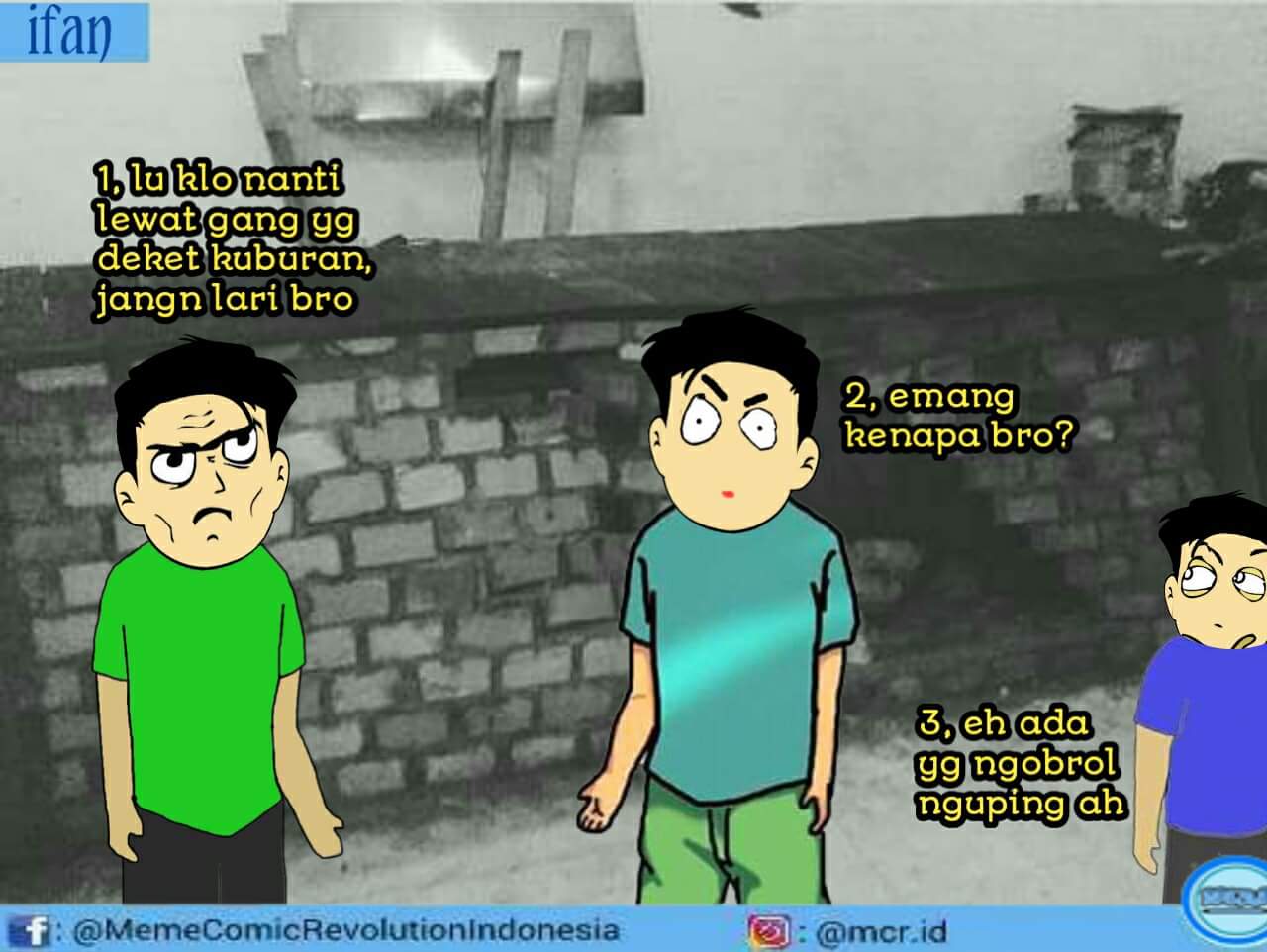 6 Meme Comic Jangan Lari Bro Percakapan Kocak Antara Herp Derp